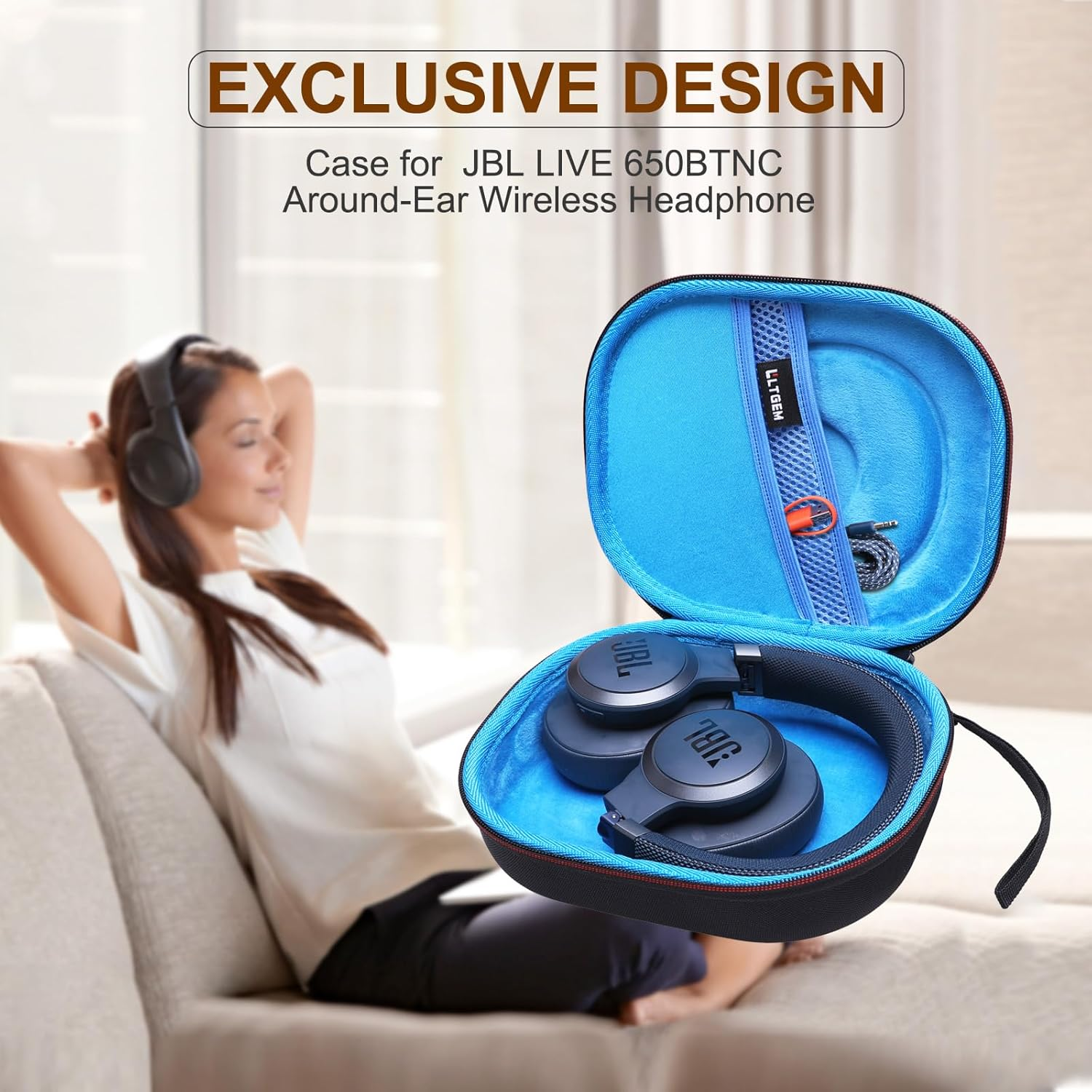Headphone Case Hard - LTGEM EVA Hard Case for JBL