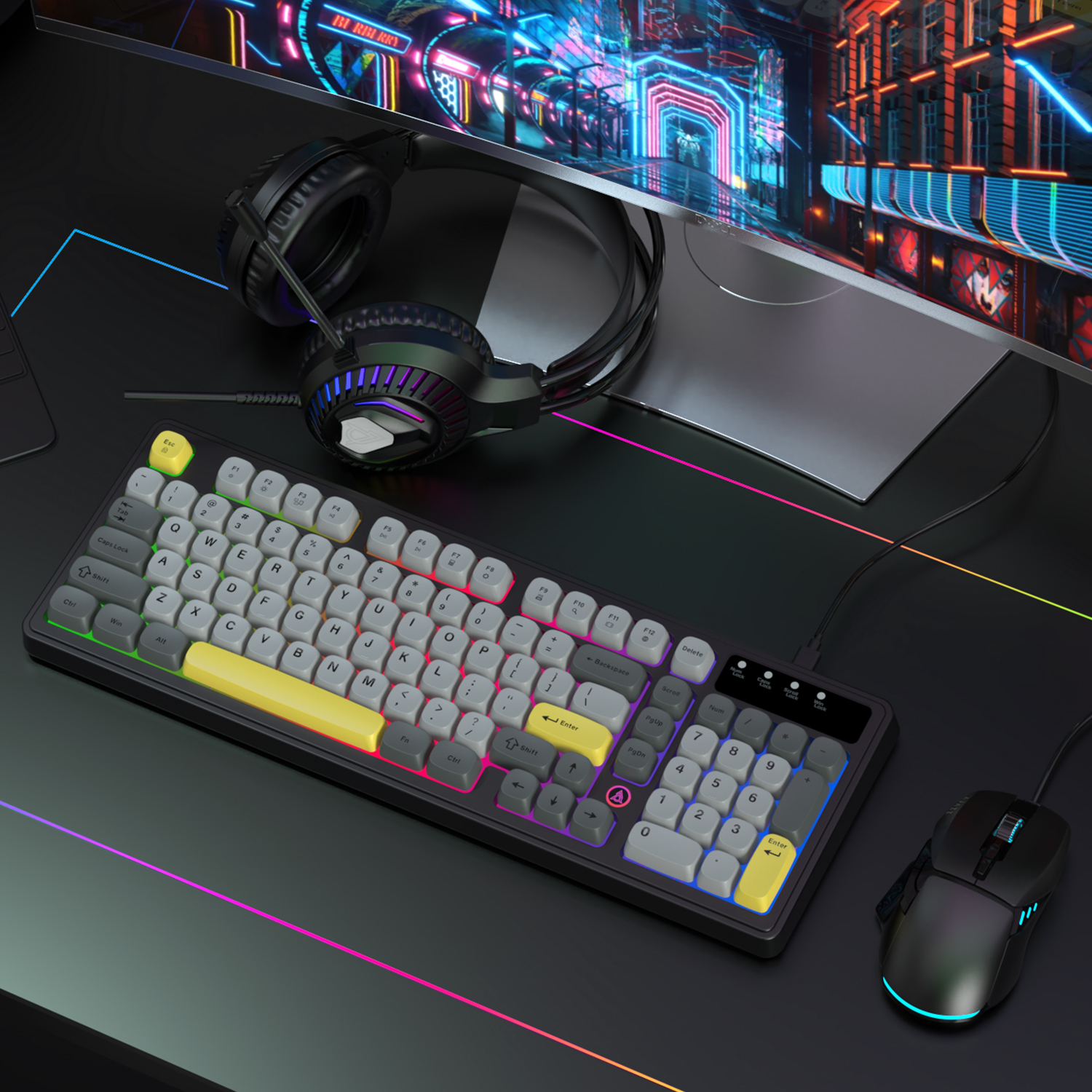 AJAZZ AT120 Bundle: Gaming Key – обзор и цена Gaming Headset Rgb