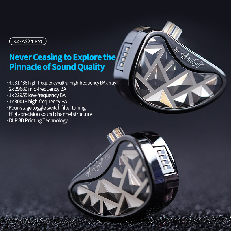 KZ AS24 PRO 24 Unit Upgraded B – обзор и цена In Ear Monitor Iem