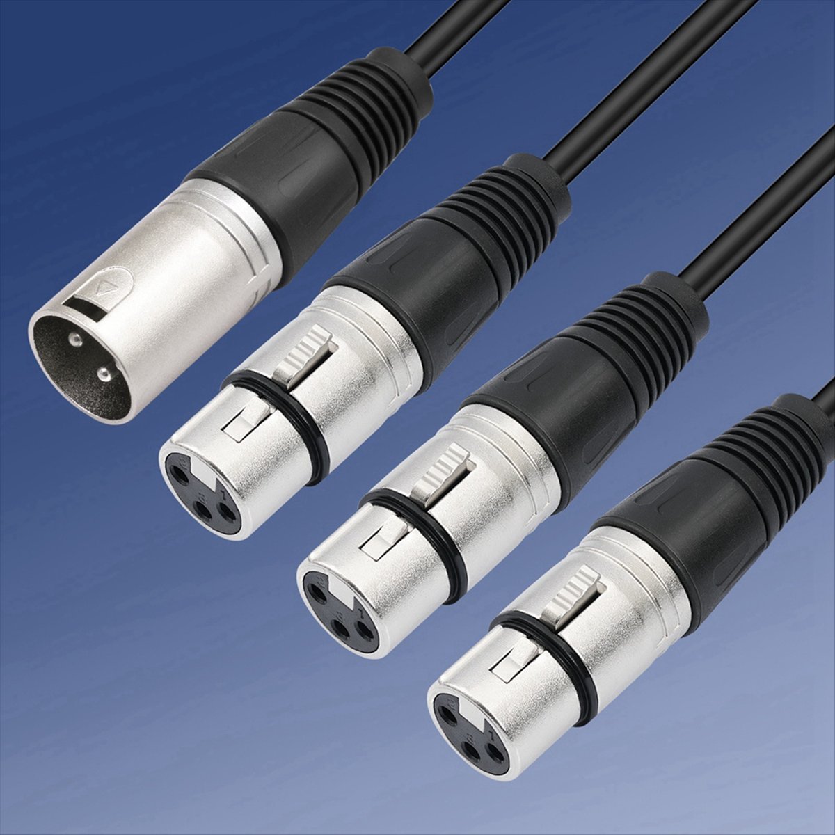 (PQWN) 3Pin XLR Male to 3 Fema – обзор и цена Audio Splitter Y
