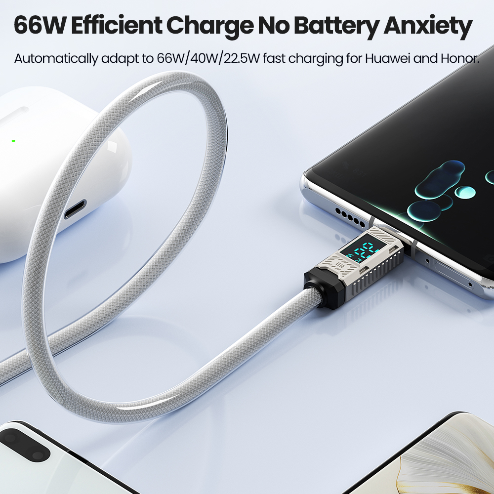 Toocki PD 66W USB C Cable 6A D – обзор и цена Usb C Earphone