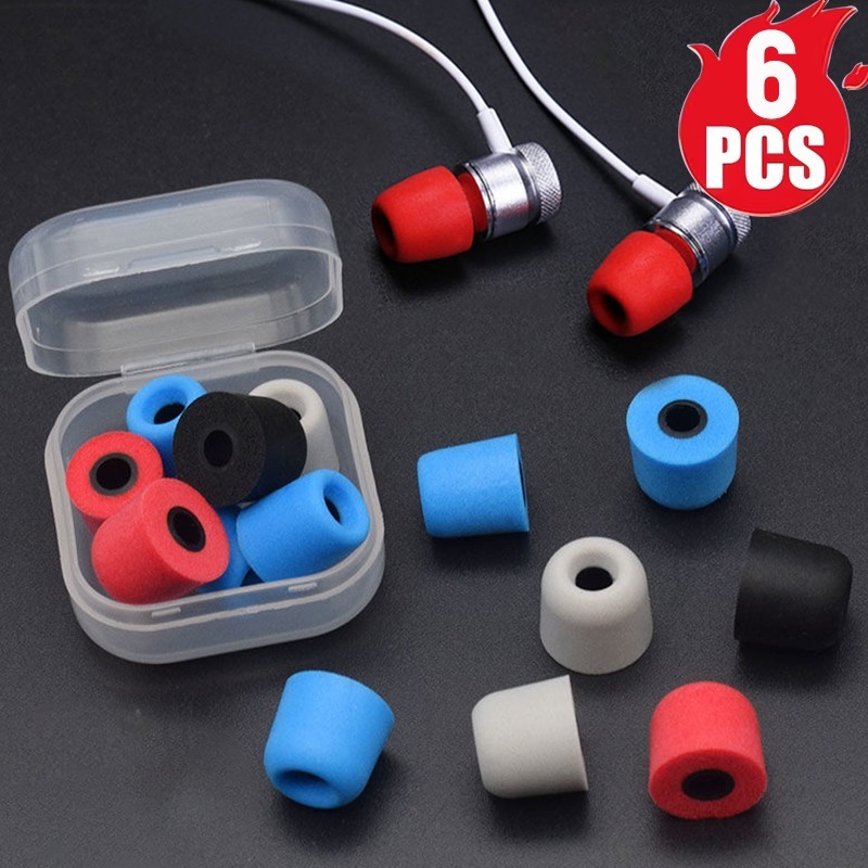 1-6Pair Soft Memory Foam Earbu – обзор и цена Earphone Foam Tip