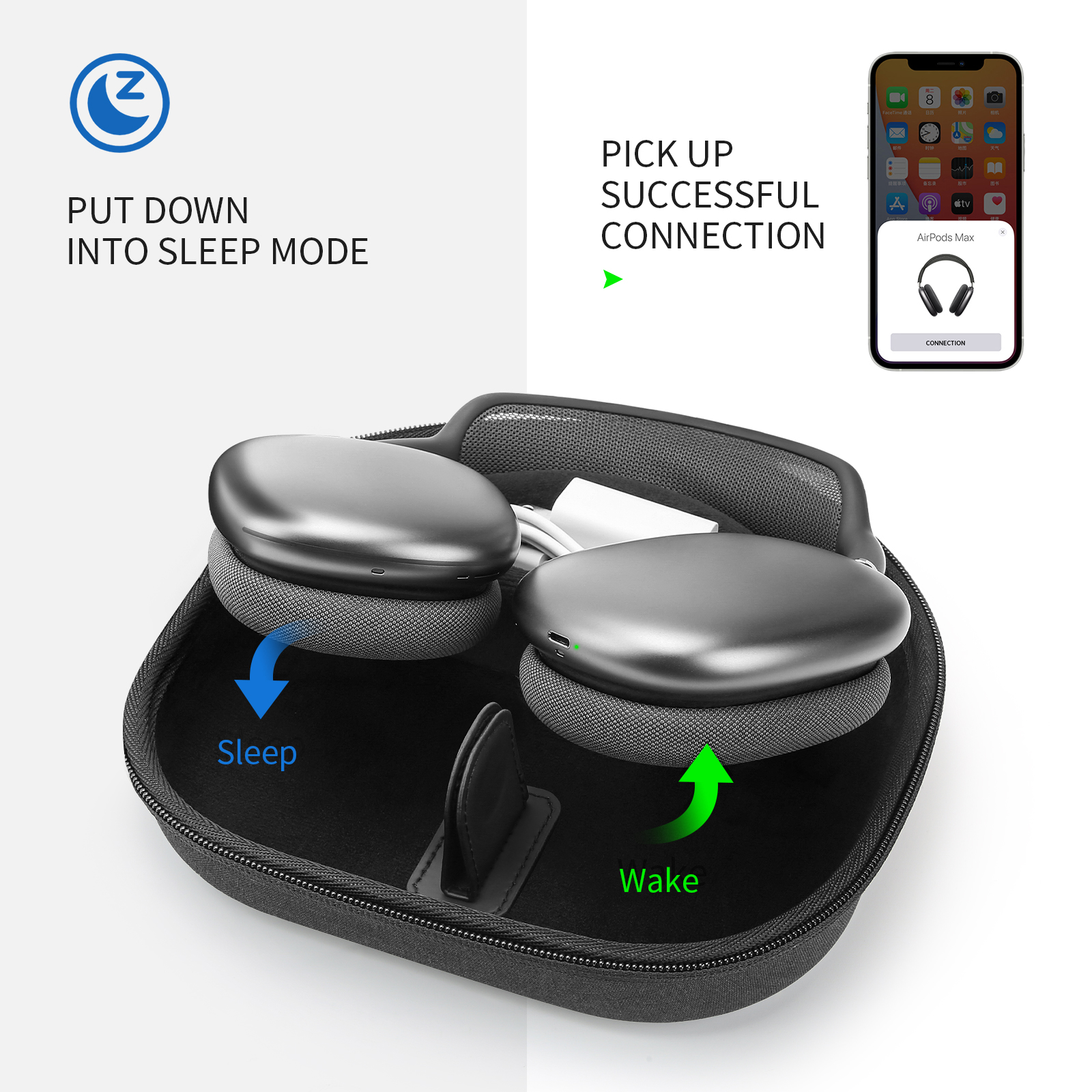YINKE Smart Case for Apple Air – обзор и цена Headphone Case Hard