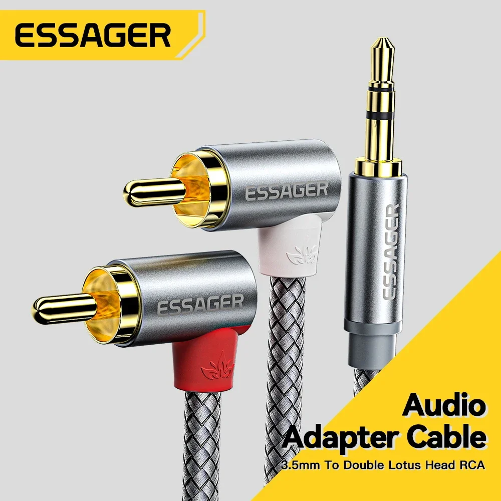Essager 90 ° Angle RCA Audio S – обзор и цена Audio Splitter Y