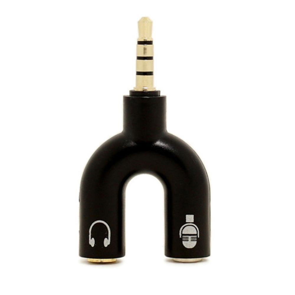 1PC Dual 3.5MM U Type Adapter  – обзор и цена Earphone Splitter Jack