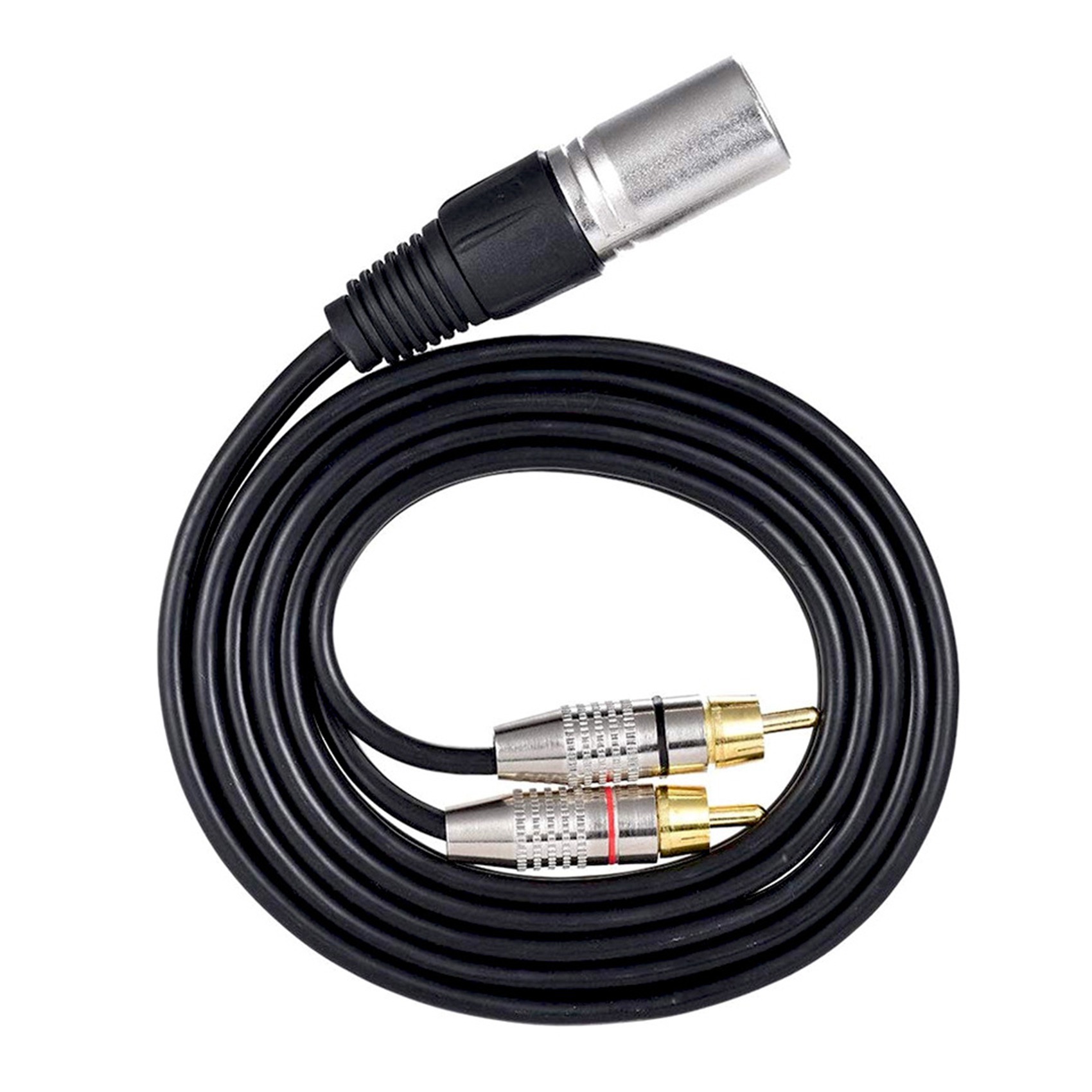 1 XLR Male to 2 RCA Male Plug  – обзор и цена Audio Splitter Y