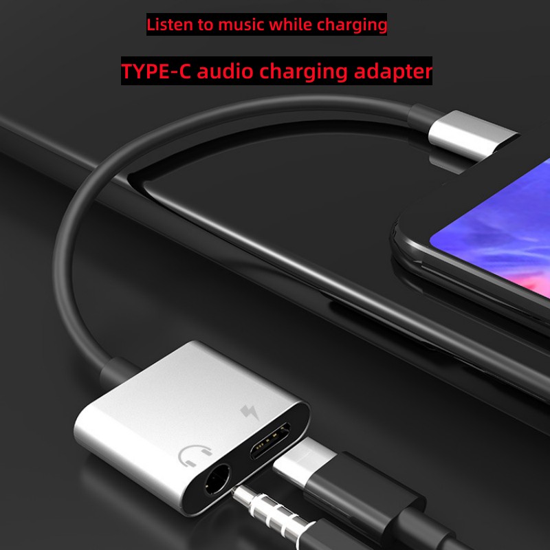 2 in 1 Audio Adapter Type C To – обзор и цена Audiophile Headphone Wired