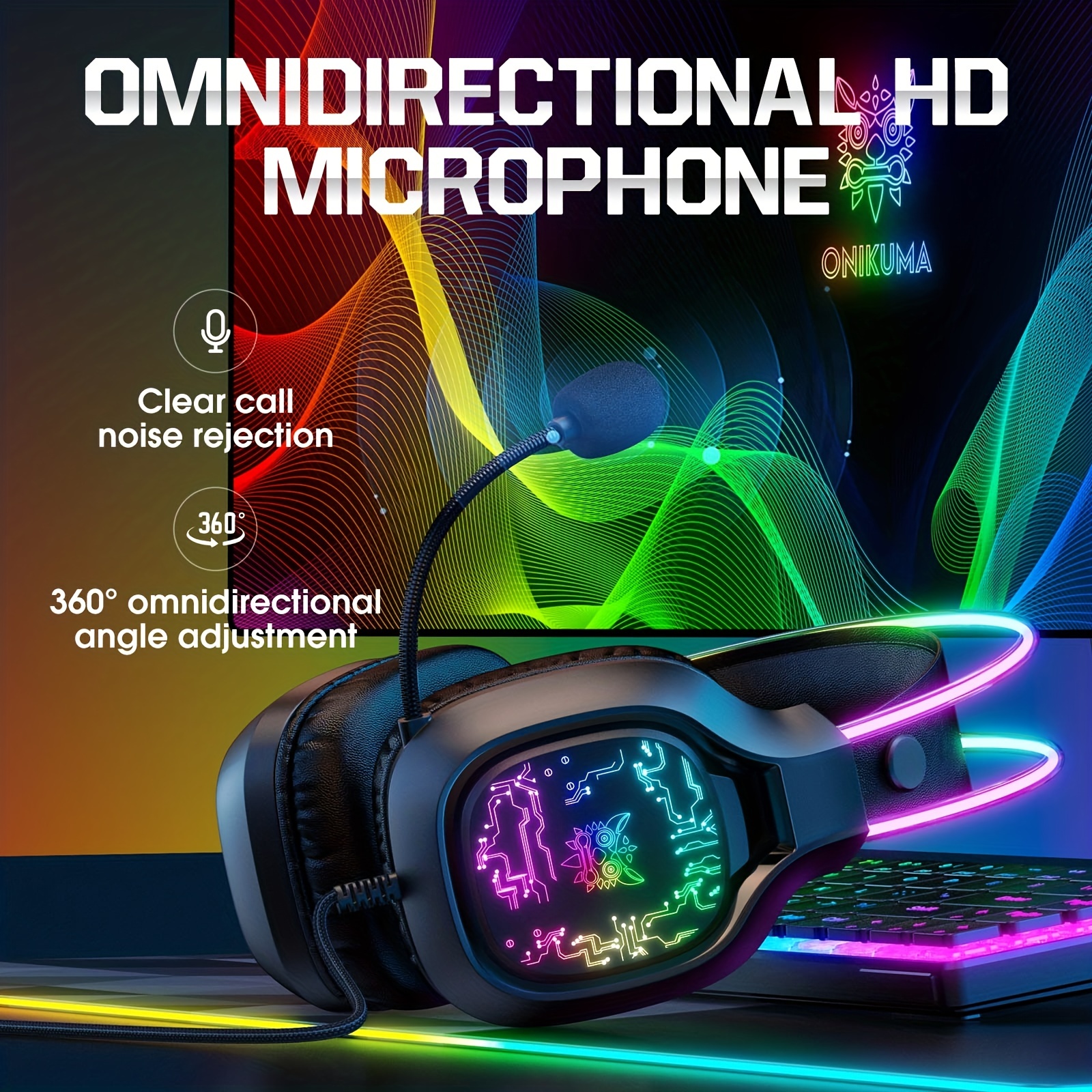 ONIKUMA X22 Gaming Headset RGB – обзор и цена Gaming Headset Rgb