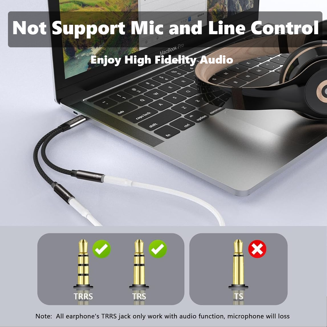 USB C To Dual 3.5mm Female Hea – обзор и цена Earphone Splitter Jack