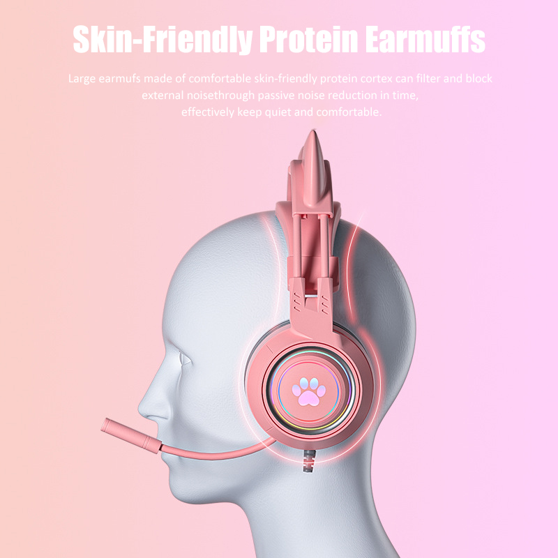 Cute Cat Ear Gaming Headphones – обзор и цена Gaming Headset Rgb